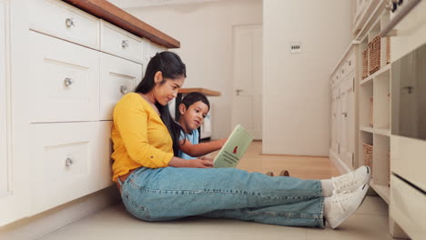 Aprendizaje,-Lectura-De-Libros-Y-Madre-Con-Niño