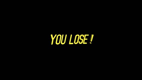 you lose motion graphics animation on black background. seamless loop animated background.