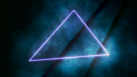 motion colorful neon lights and triangle with abstract background 4