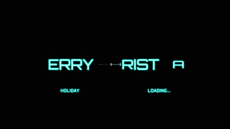 buon natale con elementi hud e linee al neon
