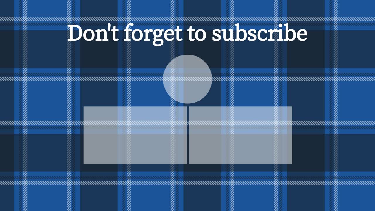 플레이드 체커드 엔드 카드 엔딩 스크린 모션 그래픽