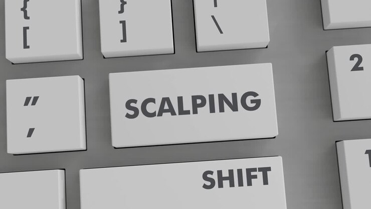 Scalping-Taste auf Tastatur drücken