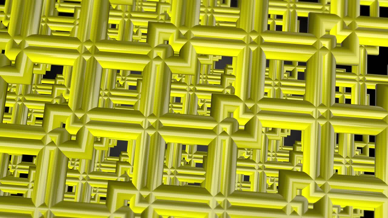 Abstract Yellow Geometric Pattern Moving Background