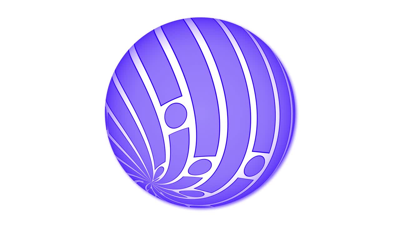 Spinning abstract checkboard sphere animation. Abstract sphere background.