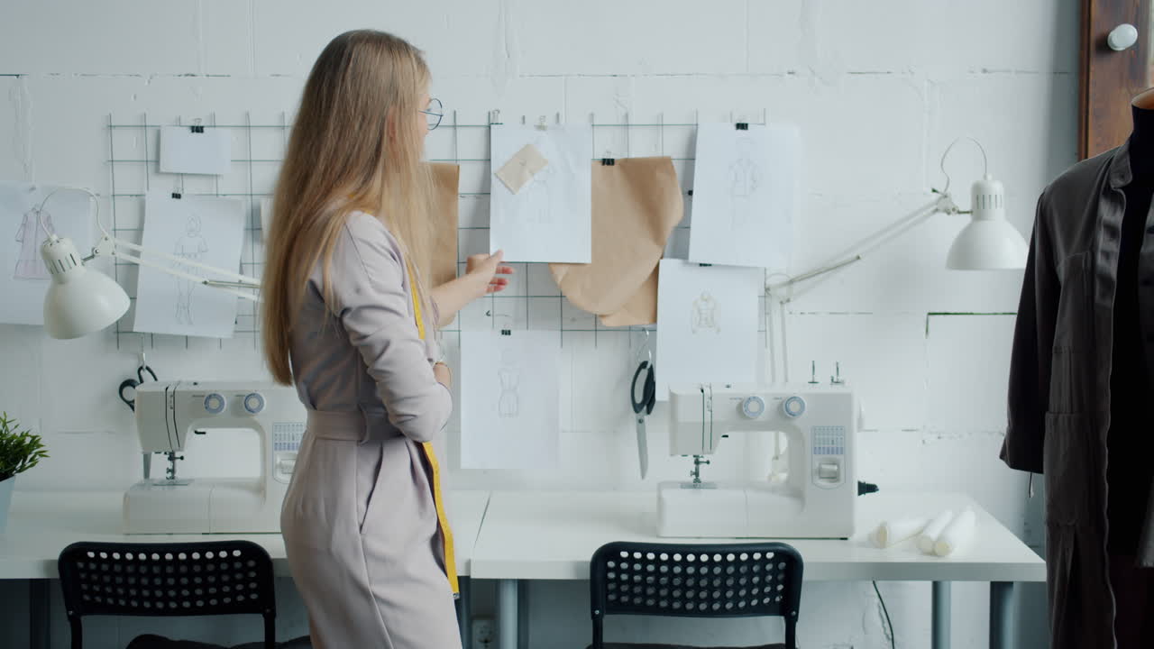 Fashion Designer in a Studio