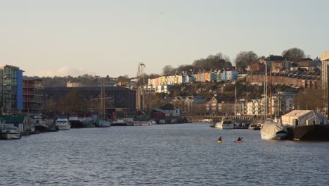 2-People-Kayak-Through-Bristol-Harbour-4K