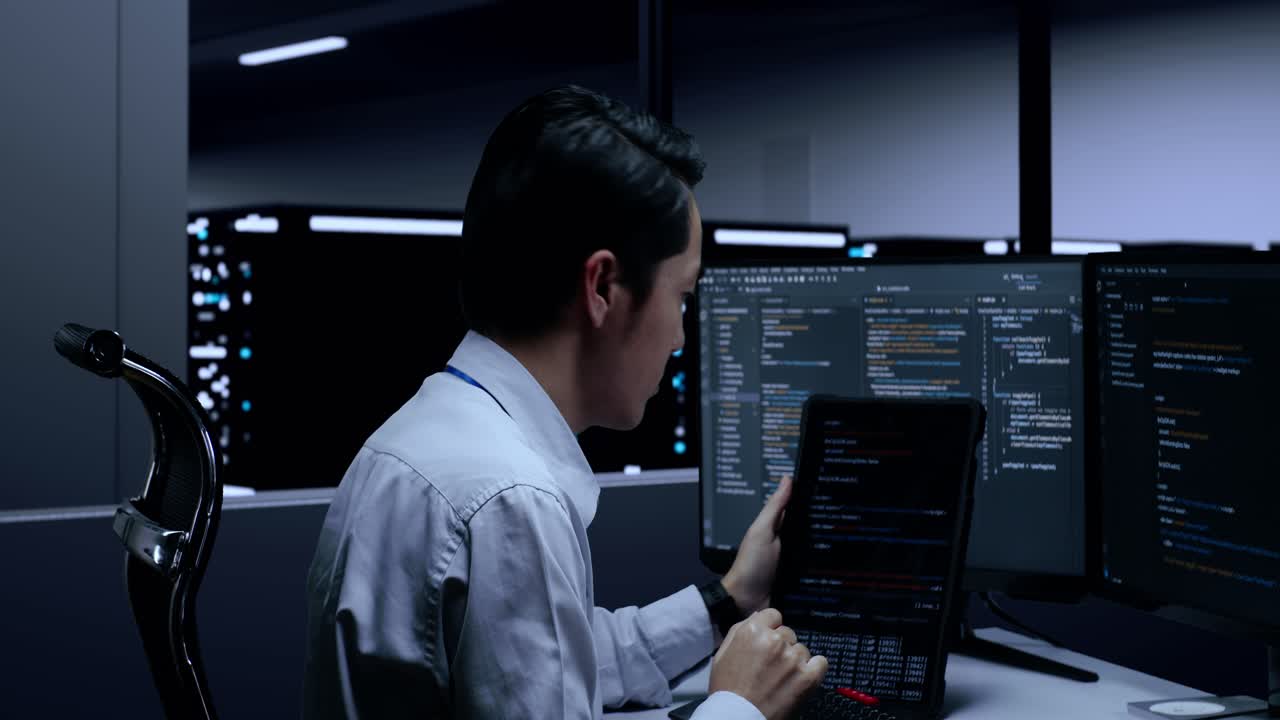 작업 중인 소프트웨어 개발자