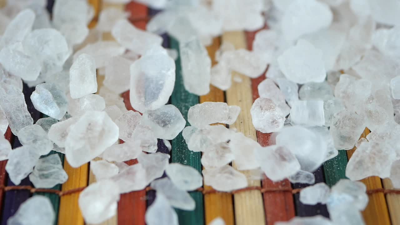 Close-up of Coarse Salt Crystals