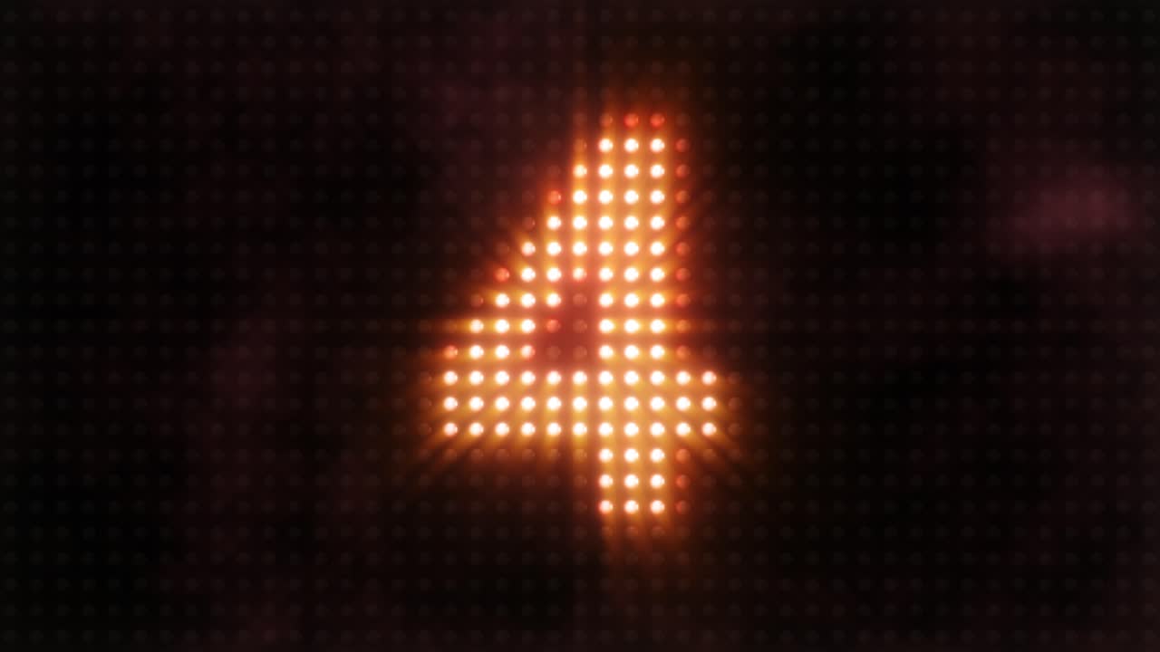 led muestra los números 7 y 3