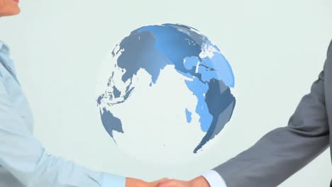 글로벌 비즈니스 협정에서 손을 잡는 것