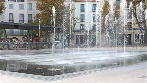 Brunnen-In-Beziers,-Frankreich