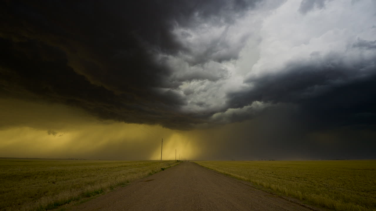 Stormy Landscape on a Country Road