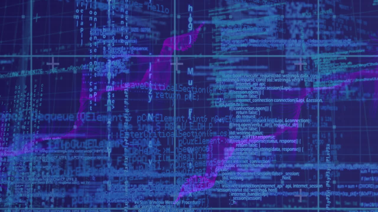 네트워크의 애니메이션과 그리드 상의 데이터 처리