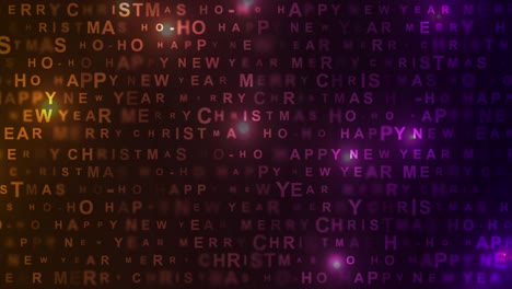 new year and christmas shiny glowing motion animated background