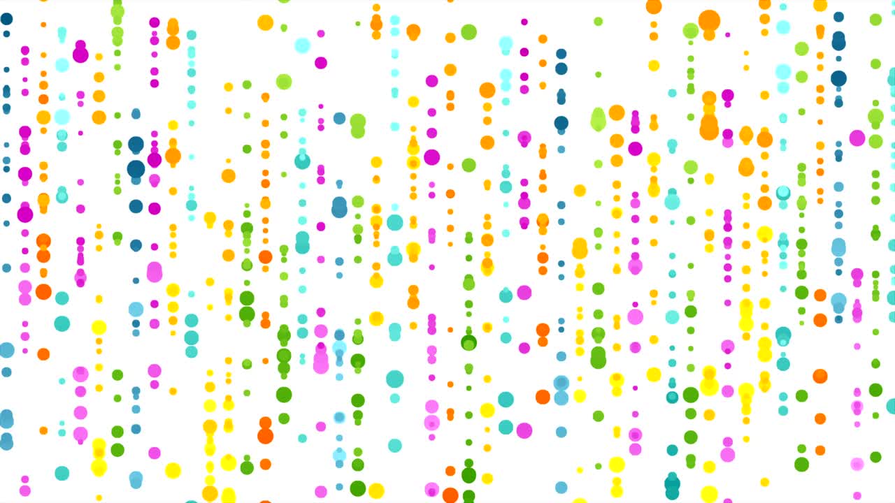 Colorful abstract dots circles video animation