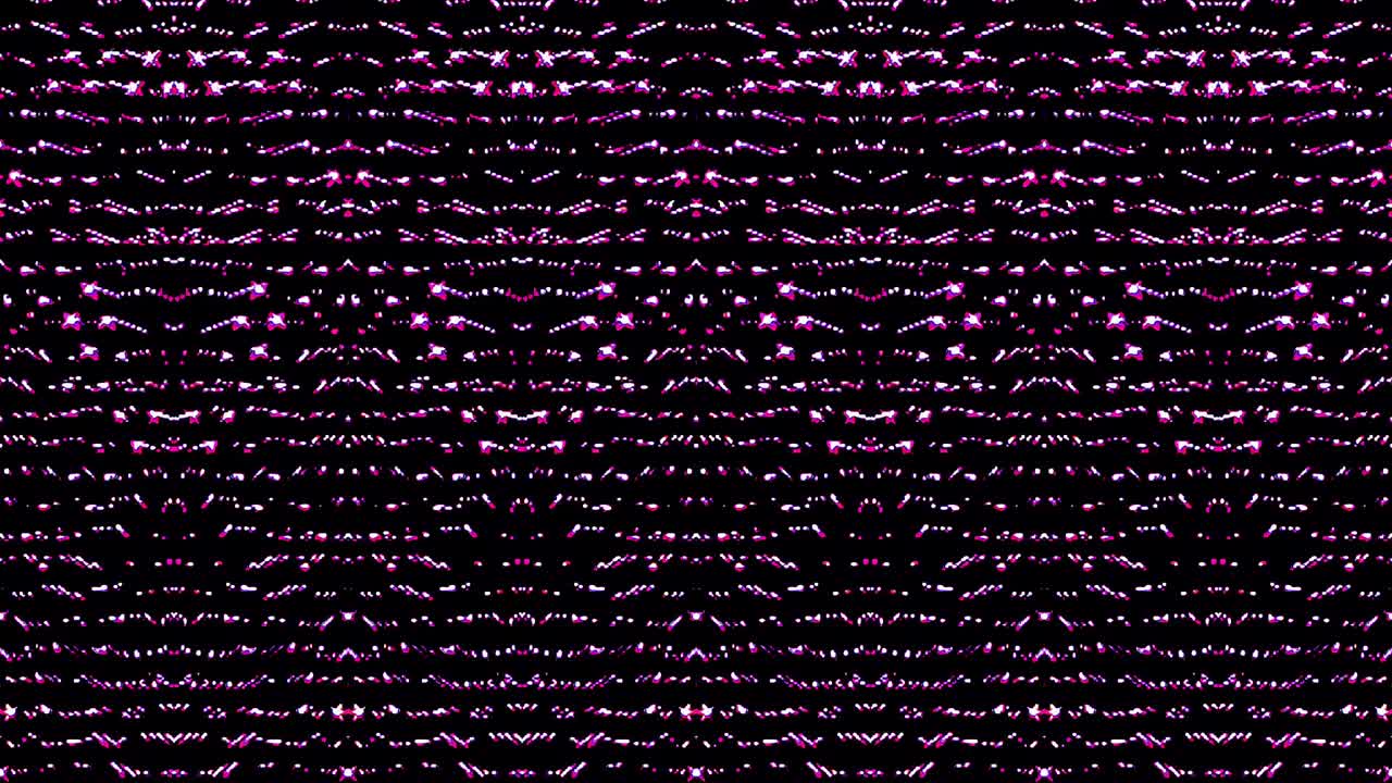 las líneas brillantes brillantes establecen un movimiento de onda roja, colorida, sobre un fondo negro