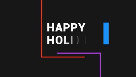 stylish black image vibrant happy holidays in purple & blue with a modern touch