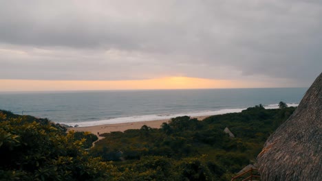 Timelapse-Del-Amanecer-Sobre-El-Océano-Atlántico