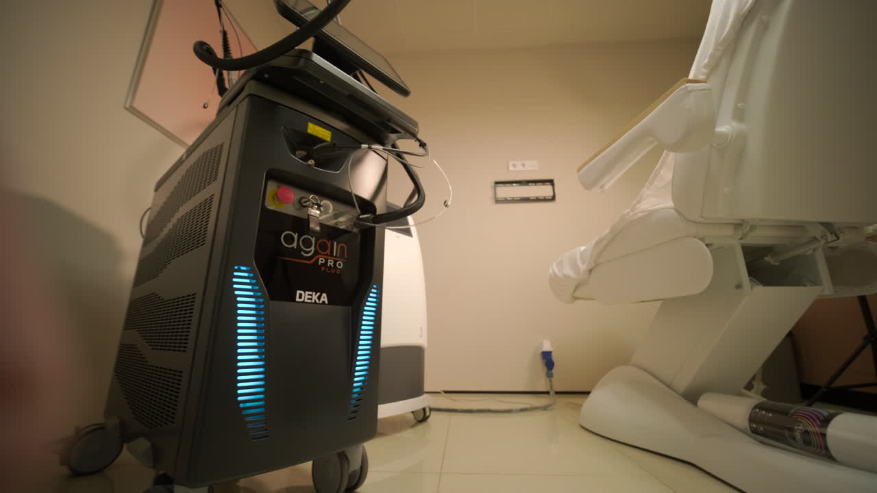 Medical Laser Machine and Chair in Clinic Room