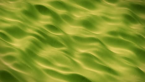 pliegues verdes en una superficie líquida bucle sin costura animación de renderizado 3d