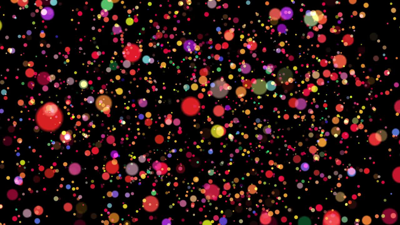 다채로운 원 모양의 밝은 반이는 [루프]