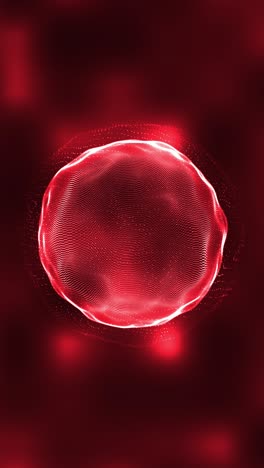 red glowing abstract sphere