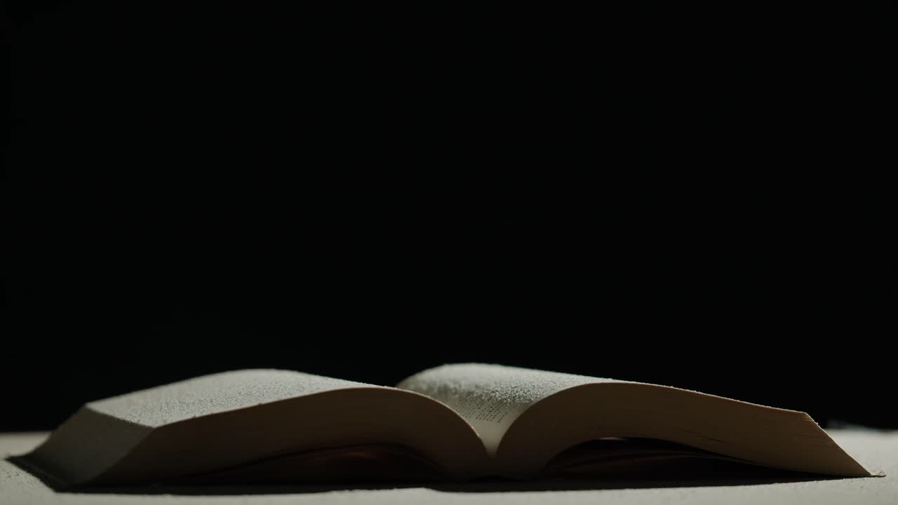 Open Book with Dust