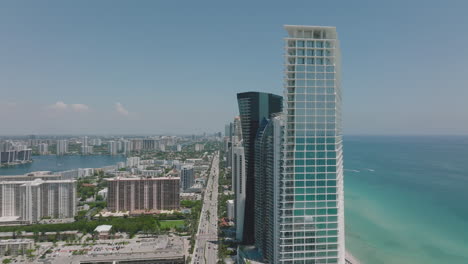 modern architecture skyscrapers in miami beach