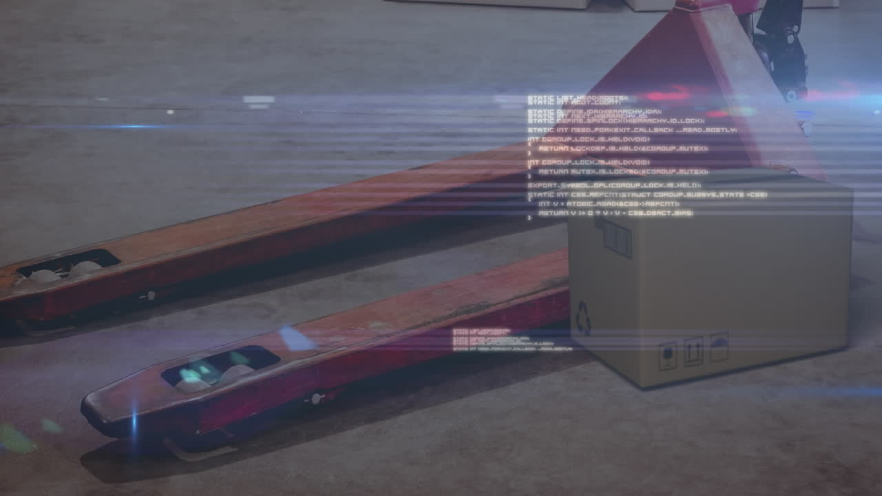 창고에서 데이터 처리의 애니메이션