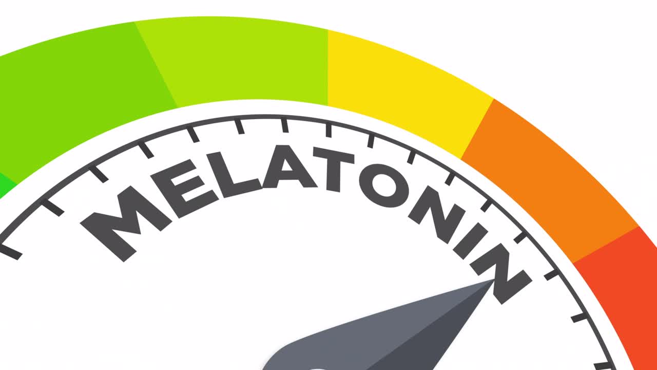 멜라토닌 수준 애니메이션