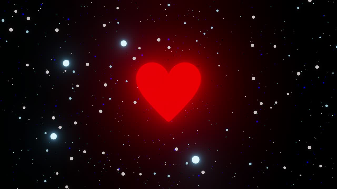 3d 렌더링 심장 박동 은하계