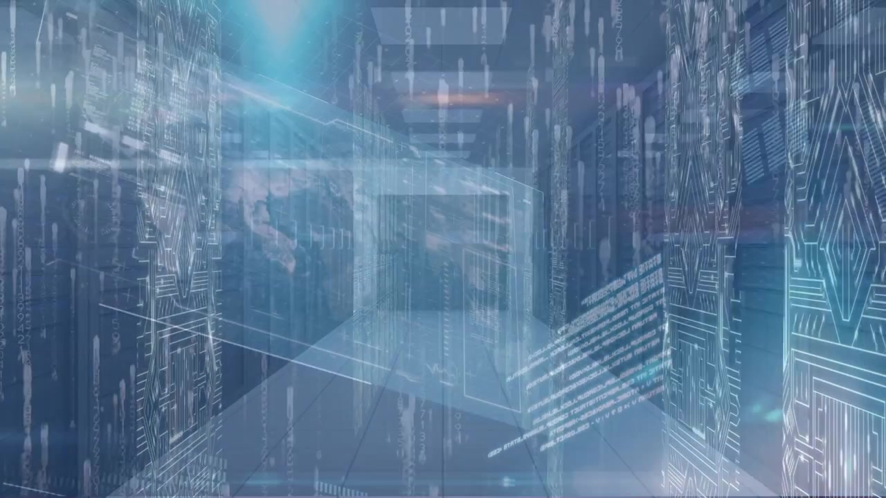 Animation of data processing over servers