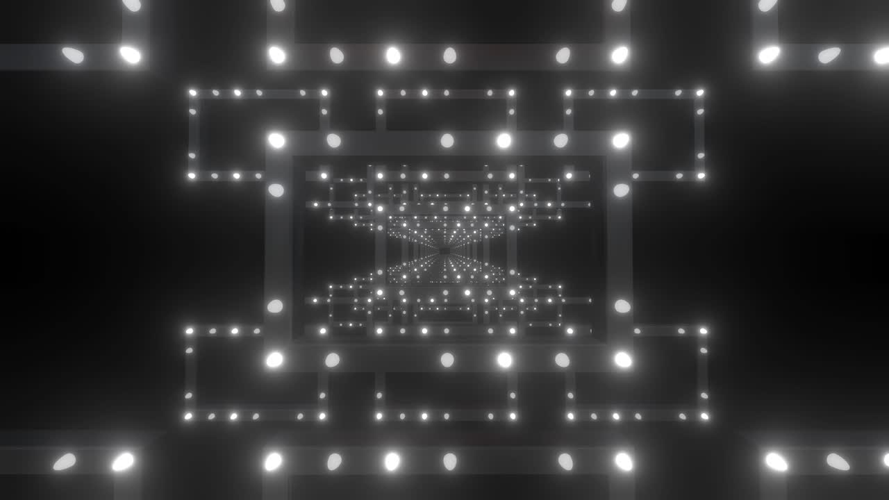 Glowing Tunnel Perspective