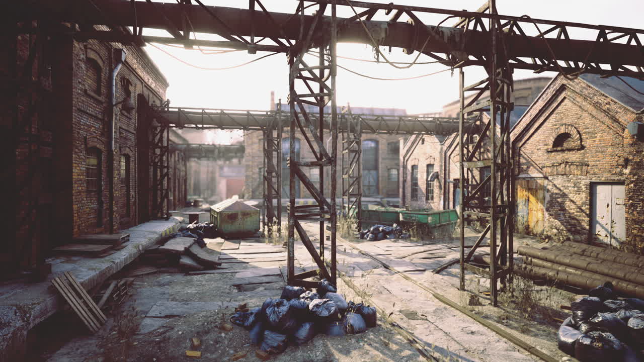 Exploring a forgotten industrial site filled with remnants of the past