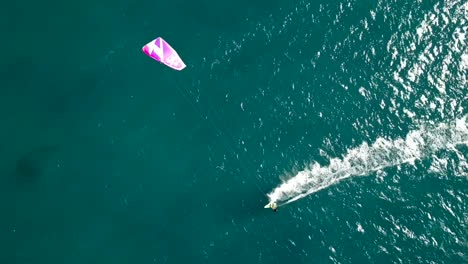 Kite-surfer-in-deep-water-filmed-with-a-drone