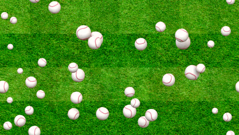 baseball ball bounce background loop-tile