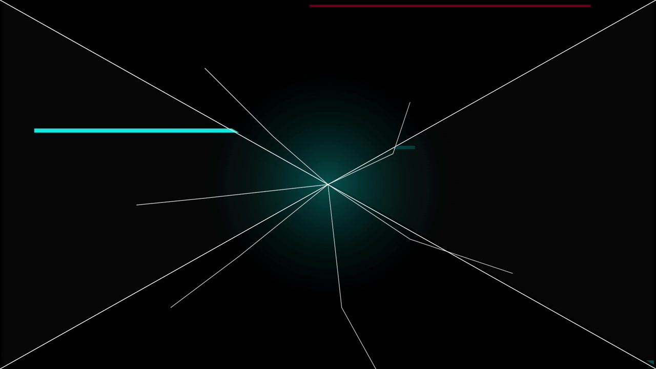 Abstract Motion Graphics with Glowing Lines and Floating Rectangles