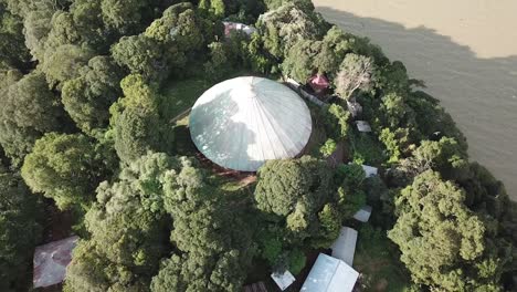 kerban gabriel monastery on lake tana in ethiopia