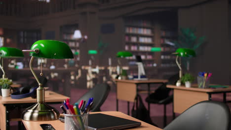 vertical video empty library with a great research collection at a higher education school