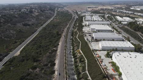 Aerial-view-of-Oceanside-Boulevard-and-railroad