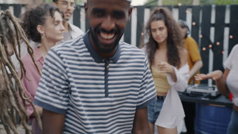 friends having fun at an outdoor party