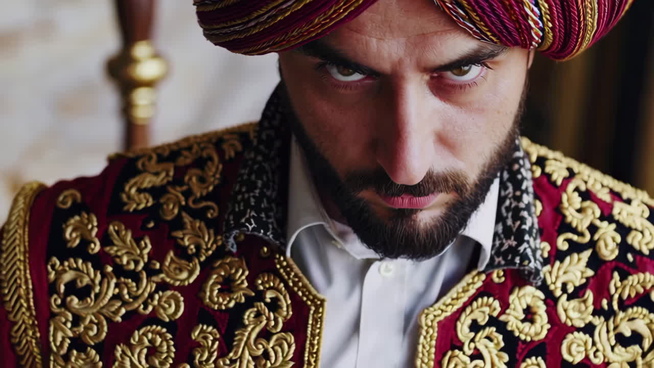 Man in Traditional Middle Eastern/Indian Costume