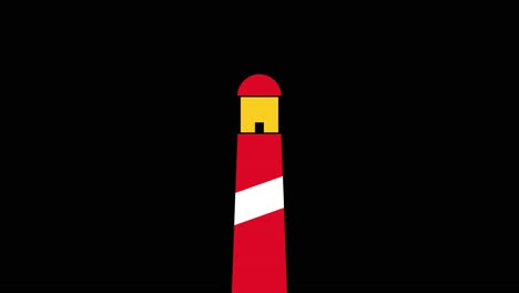 Lighthouse-light-beam-dark-animation.-Looping-motion-graphic