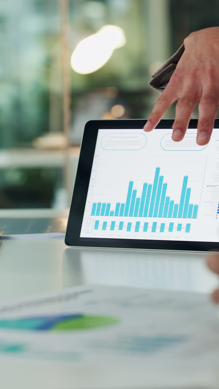 Análisis de datos comerciales en la tableta