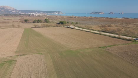 Luftbilder-Mit-Drohne-Der-Medes-inseln-In-Katalonien-Costa-Brava-Europäischer-Tourismus-Leerer-Strand