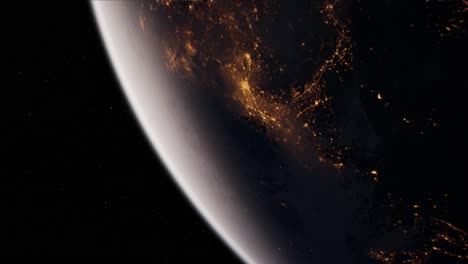 earth globe planet from space orbit