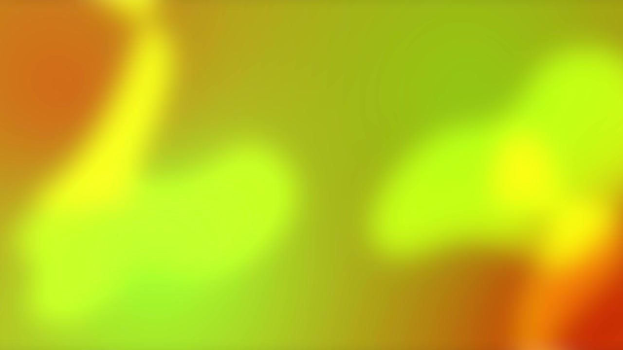fondo de color borroso con brillo, video en bucle. manchas de luz naranja, verde y amarilla
