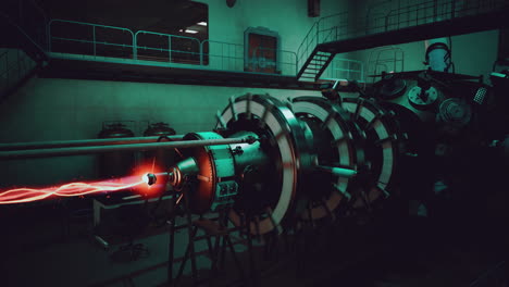 planta de energía termonuclear o reactor nuclear de alta tecnología conceptual
