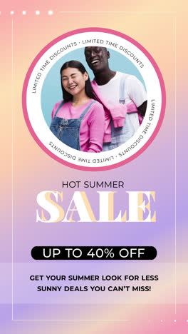 hot summer sale with limited time discounts on fashion