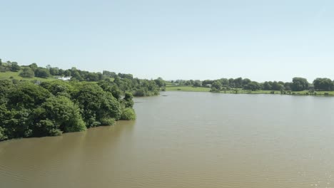 panoramic view of mullagh lough lake in county cavan, midlands of ireland